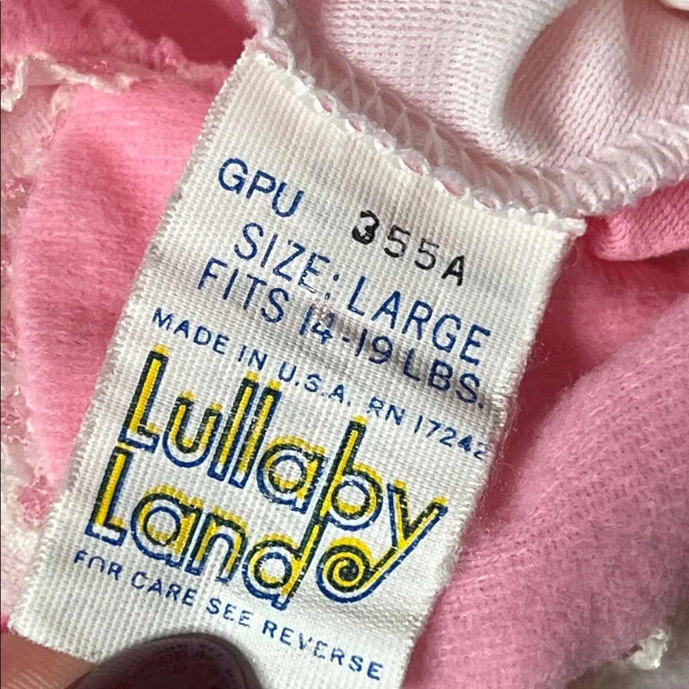 Vintage Snoopy Baby Sleeper Pink What a Cutie 3–6M Footed Pajamas USA
